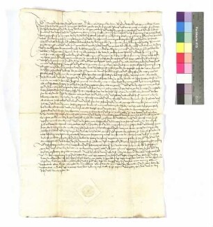 Bernhard Wiesembach, Bürger zu Öhringen (Orengew), Gefängnis; Siegel: Caspar von Sickingen.