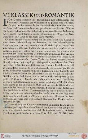VI. Klassik und Romantik