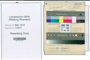 Entnazifizierung Ernst Rosenberg , geb. 23.01.1917 (Polizeibeamter)