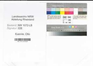 Entnazifizierung Otto Kuenne , geb. 19.09.1881 (Fabrikant)