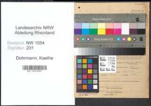 Entnazifizierung Kaethe Dohrmann , geb. 21.09.1911 ()
