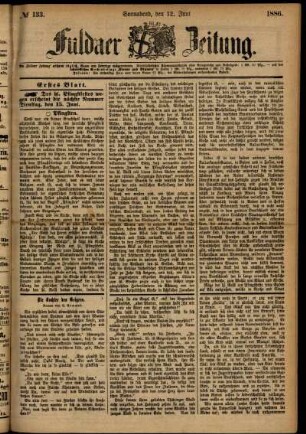 Ausgabe vom Samstag, den 12. Juni 1886.