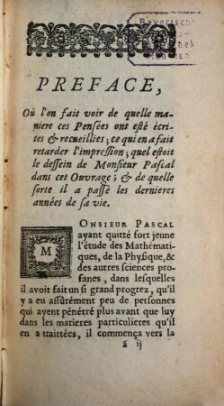 Pensées de M. Pascal sur la religion