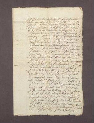 Schuldverschreibung des Peter Weickert und seiner Ehefrau Anna Maria zu Horbach über 110 fl. Reichsthaler Pflegschaftsgelder als den Ertrag seines Hausverkaufs an seine Stiefkinder Hans Caspar, Adam und Margarethe Jung (zinsfrei wegen Führung der Pflegschaft)