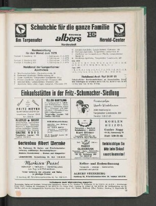 Rentenzahlung für den Monat Juni 1976