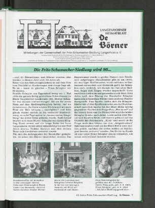 Die Fritz-Schumacher-Siedlung wird 80...
