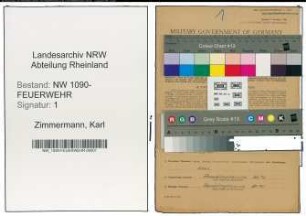 Entnazifizierung Karl Zimmermann , geb. 21.03.1900 (Schuhmachermeister)