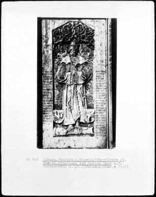 Grabstein des Martin Merz (Büchsenmacher, +1501)