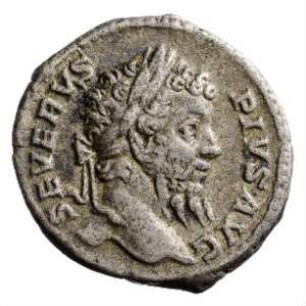 Münze, Denar, 208 n. Chr.