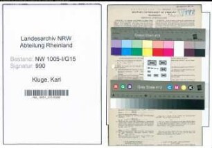 Entnazifizierung Karl Kluge , geb. 01.11.1906 (Postkraftwagenfuehrer)