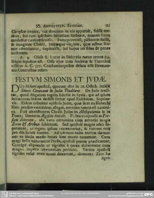 Festum Simonis Et Judae