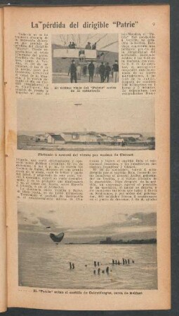 La pérdida del dirigible "Patrie"
