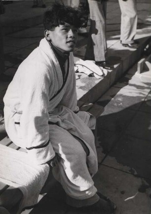 Turmspringer Tomio Koyanagi aus dem japanischen Kaiserreich 1936 in Berlin