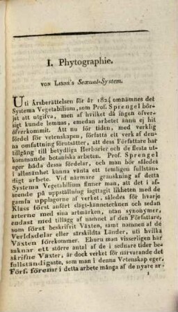 Öfversigt af botaniska arbeten och upptäckter : för °ar .... 1825, 1825 (1826)