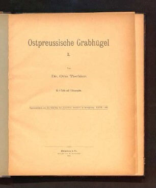 1: Ostpreußische Grabhügel