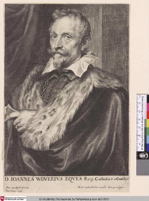 Ioannes Waverius [Porträt des Diplomaten Jan van den Wouwer; Jan van den Wouwer; Portret van Jan van den Wouwer]