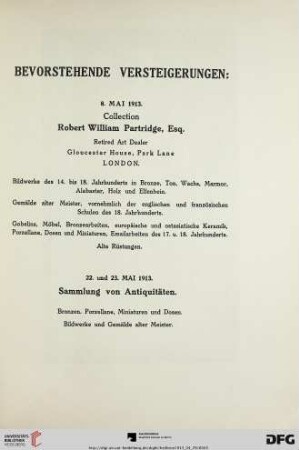 Versteigerungen