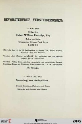 Versteigerungen