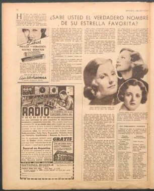 ¿Sabe usted el verdadero nombre de su estella favorita?