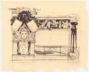 Gedenkblatt: Ansichten (Variante zu Inv.Nr. 19683/ 84/ 86/ 87)