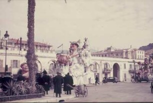 Reisefotos Frankreich. Nizza. Wagen 9 zum Karnevalsumzug am Mardi gras (Fetter Dienstag)