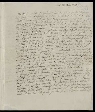 Nr. 1329: Brief von Friedrich Gottlieb Welcker an Karl Otfried Müller, Bonn, 27.3.1837
