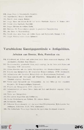 Verschiedene Kunstgegenstände u. Antiquitäten (Nr. 394-701)