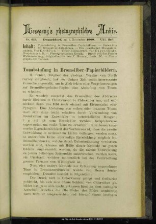 Tonabstufung n Bromsilber-Papierbildern