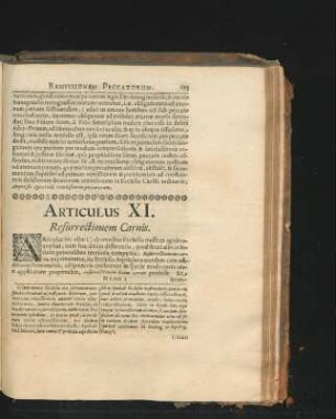 Articulus XI. Resurrectionem Carnis.