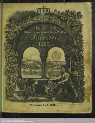 1865: Königl.-Sächs. gnäd. concess. Pirnaischer Historien- oder Geschichts und Volks-Kalender