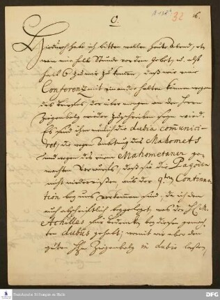 Brief von August Hermann Francke an Heinrich XXIII. v. Reuß-Lobenstein, Joachim Lange, Christian Benedict Michaelis und Heinrich Julius Elers.