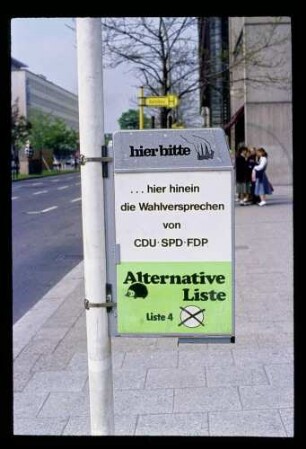 Wahlpropaganda AL 7.5.81.
