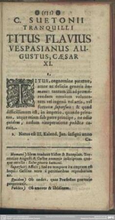 Titus Flavius Vespasianus Augustus, Caesar XI.