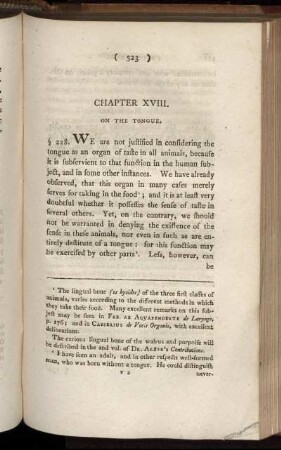 Chapter XVIII. On The Tongue