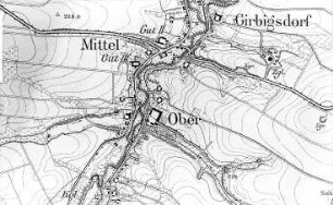 Schöpstal-Girbigsdorf. Meßtischblatt, Sekt. Görlitz, 1886
