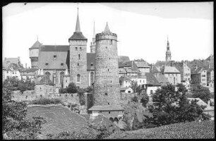 Bautzen. Michaelskirche und alte Wasserkunst