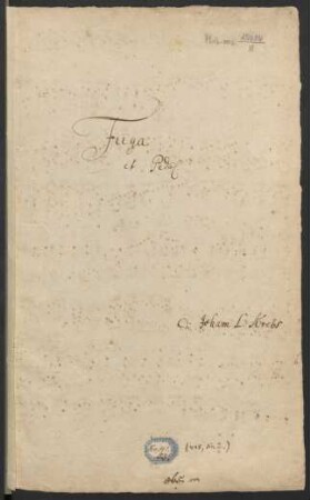 Fantasien und Fugen. Auszüge; org; F-Dur; Krebs-WV 420