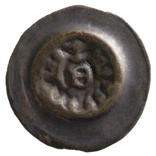 Münze, Hohlpfennig, 14.Jh.