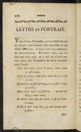 278-283, Lettre et Portrait.