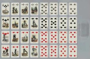 Kartenspiel zum Saarbrücker Bergmannskalender 1986: Fördergerüste und Fördertürme