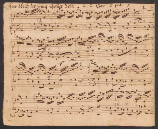 Herr Christ der einig Gottes-Sohn; org; G-Dur; BWV Anh. II 55