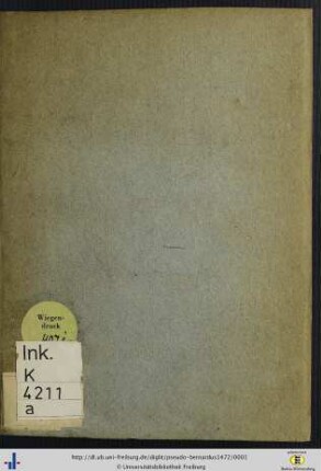 Incipit speculum beati bernhardi abbatis. de honestate vite. ...