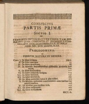 Conspectvs Partis Primae