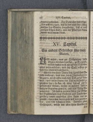 XV. Capitul. Ein anders Schreiben über diese Materi.