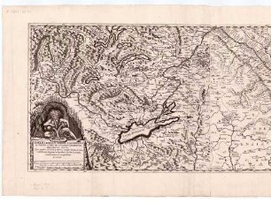 Rheni, Duplici Origine Scaturientis, Ac Tribus Ostiis in Oceanum Erumpentis, Delineatio Nova : Qvae praeter accolas, populos, omnium urbium, Arcium, castellorum, Pagorum, in ripa fluvii sitorum accuratam enumerationem complectitur