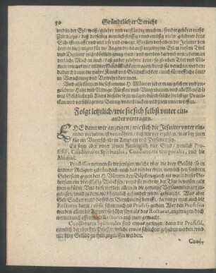 Folgt letztlich/ wie sie sich selbst unter einander vertragen.