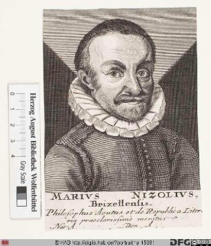 Bildnis Mario Nizzoli (lat. Marius Nizolius)