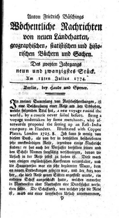 Neun und zwanzigstes Stück