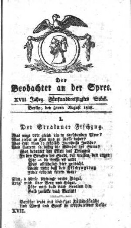 35. Stueck, 31. August 1818