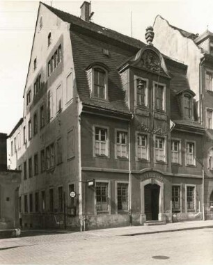 Mittweida, Rathaus, Rochlitzer Straße, Ecke Frongasse